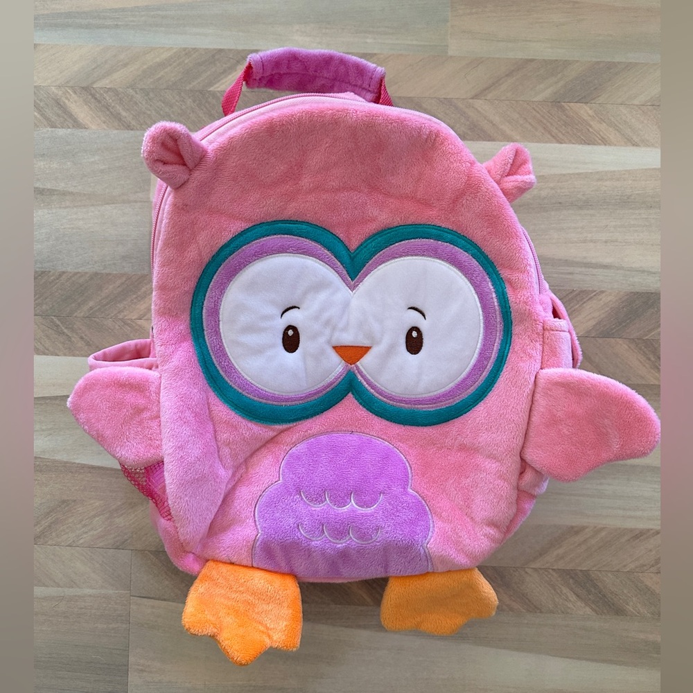 Cute Pink Owl Backpack